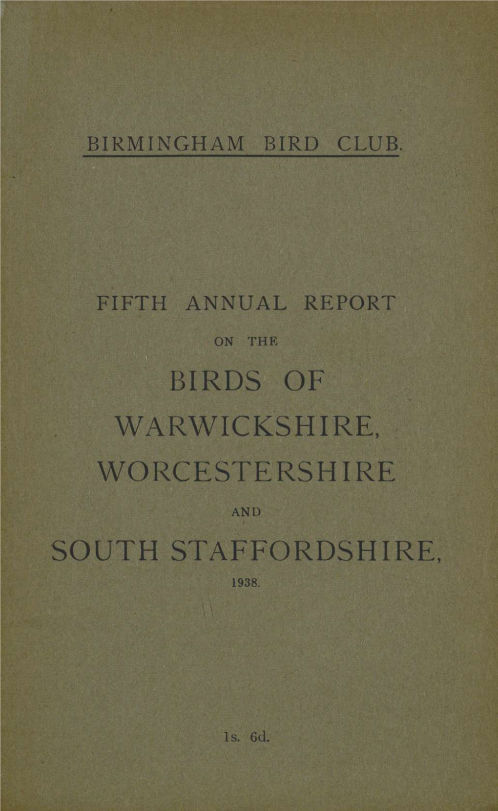 Birds of Warwickshire, Worcestershire South