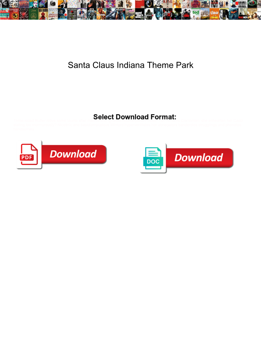 Santa Claus Indiana Theme Park