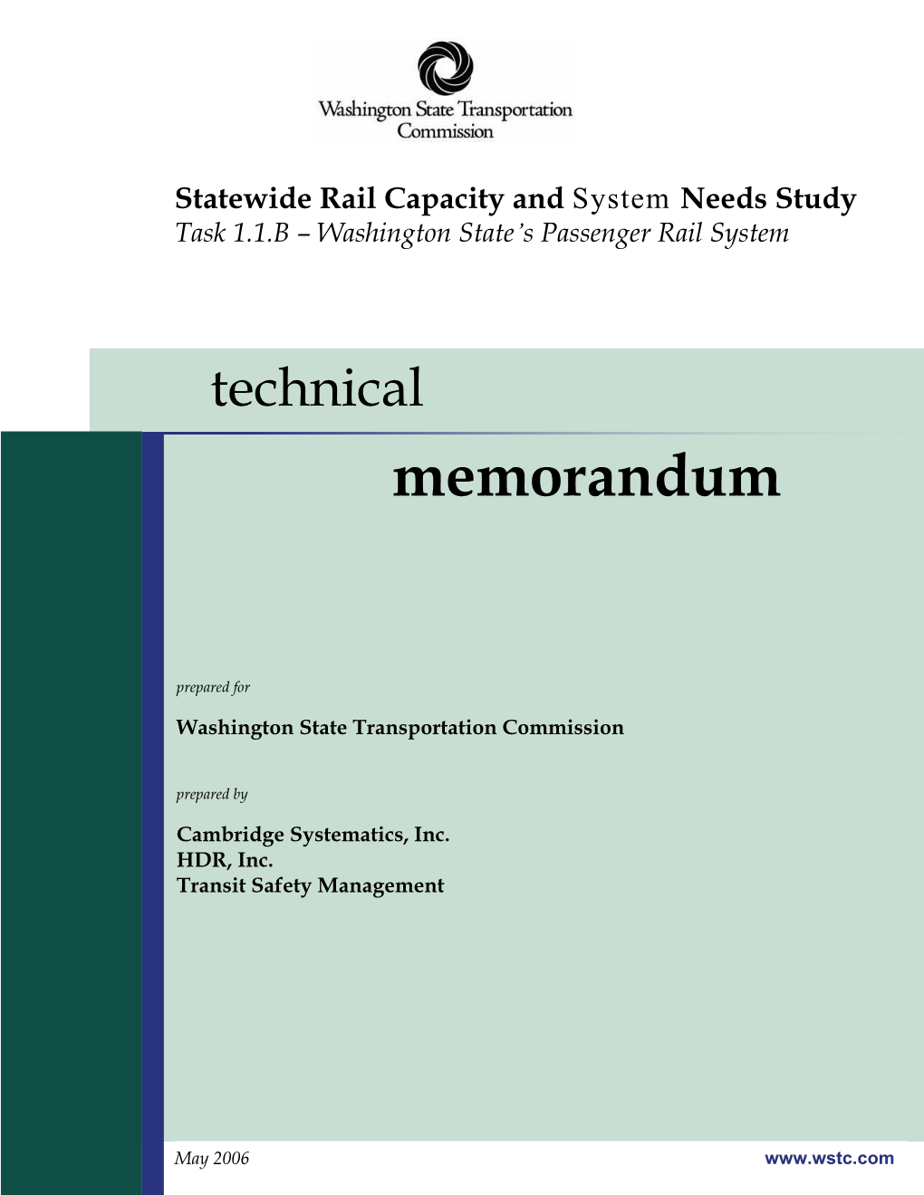 Washington State's Passenger Rail System