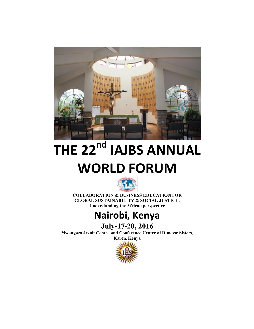 The 22 Iajbs Annual World Forum