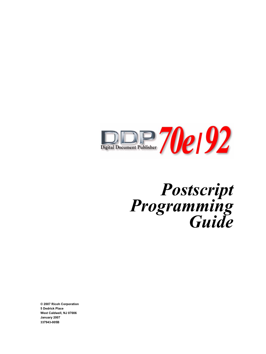 Postscript Programming Guide