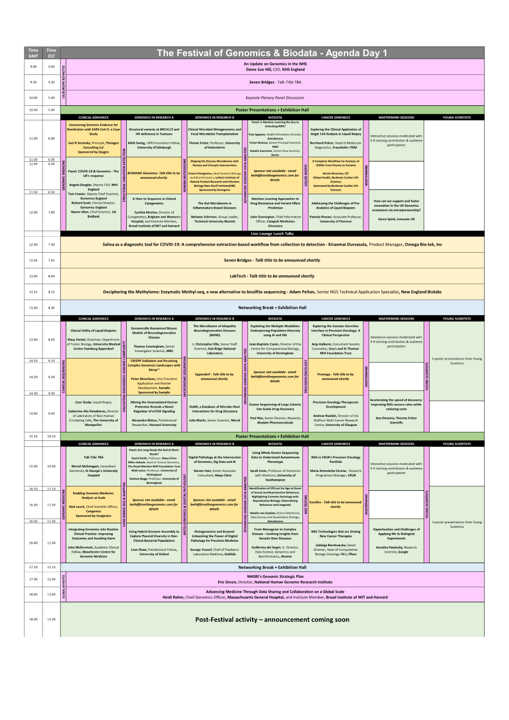 The Festival of Genomics & Biodata