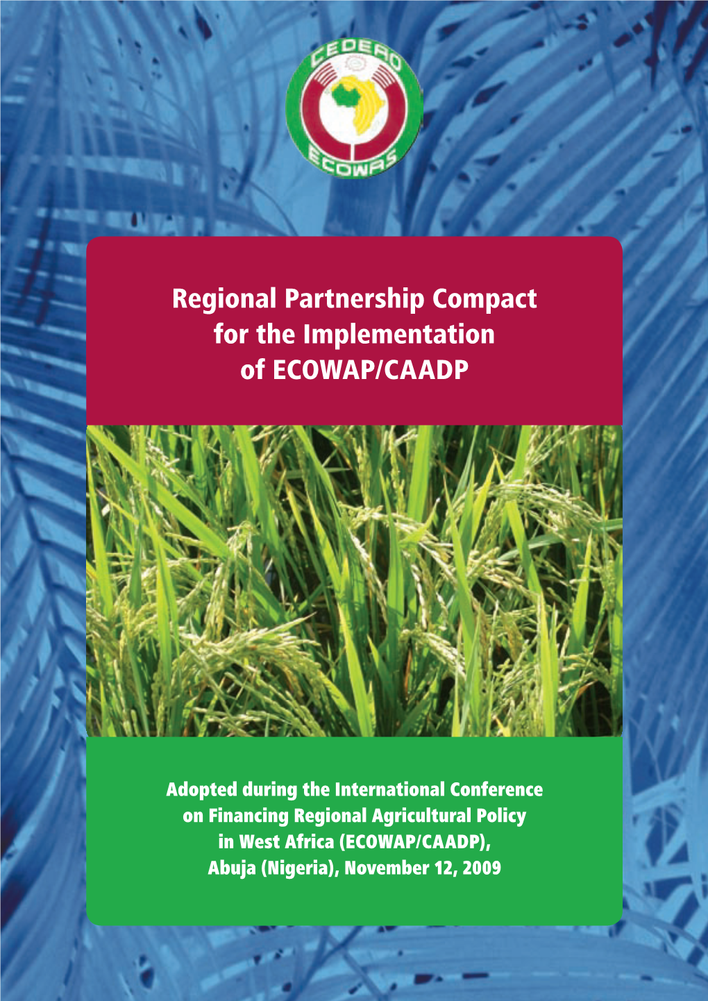 Regional Partnership Compact for the Implementation of ECOWAP/CAADP