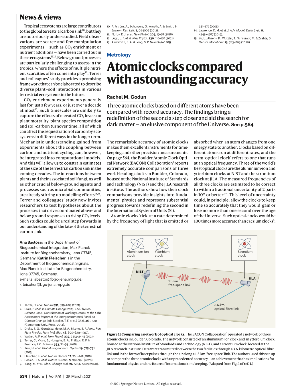 Atomic Clocks Compared with Astounding Accuracy