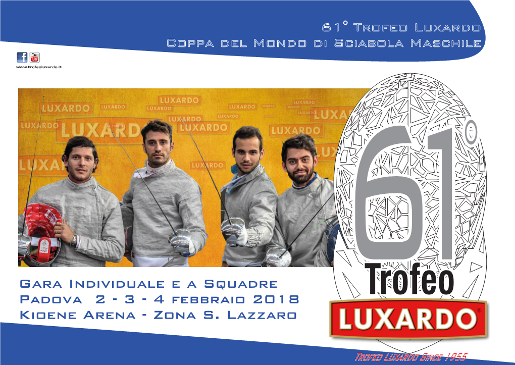 Trofeo Luxardo Coppa Del Mondo Di Sciabola Maschile
