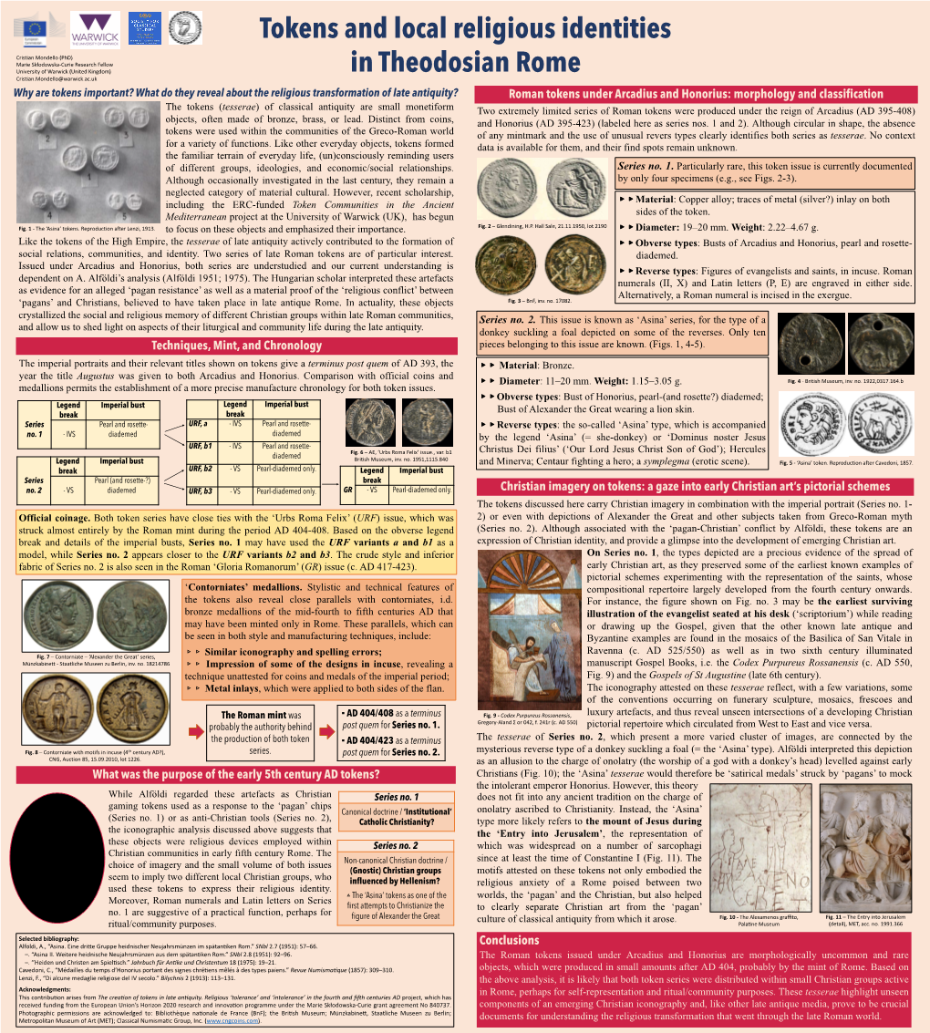 Roman Tokens Under Arcadius and Honorius: Morphology And