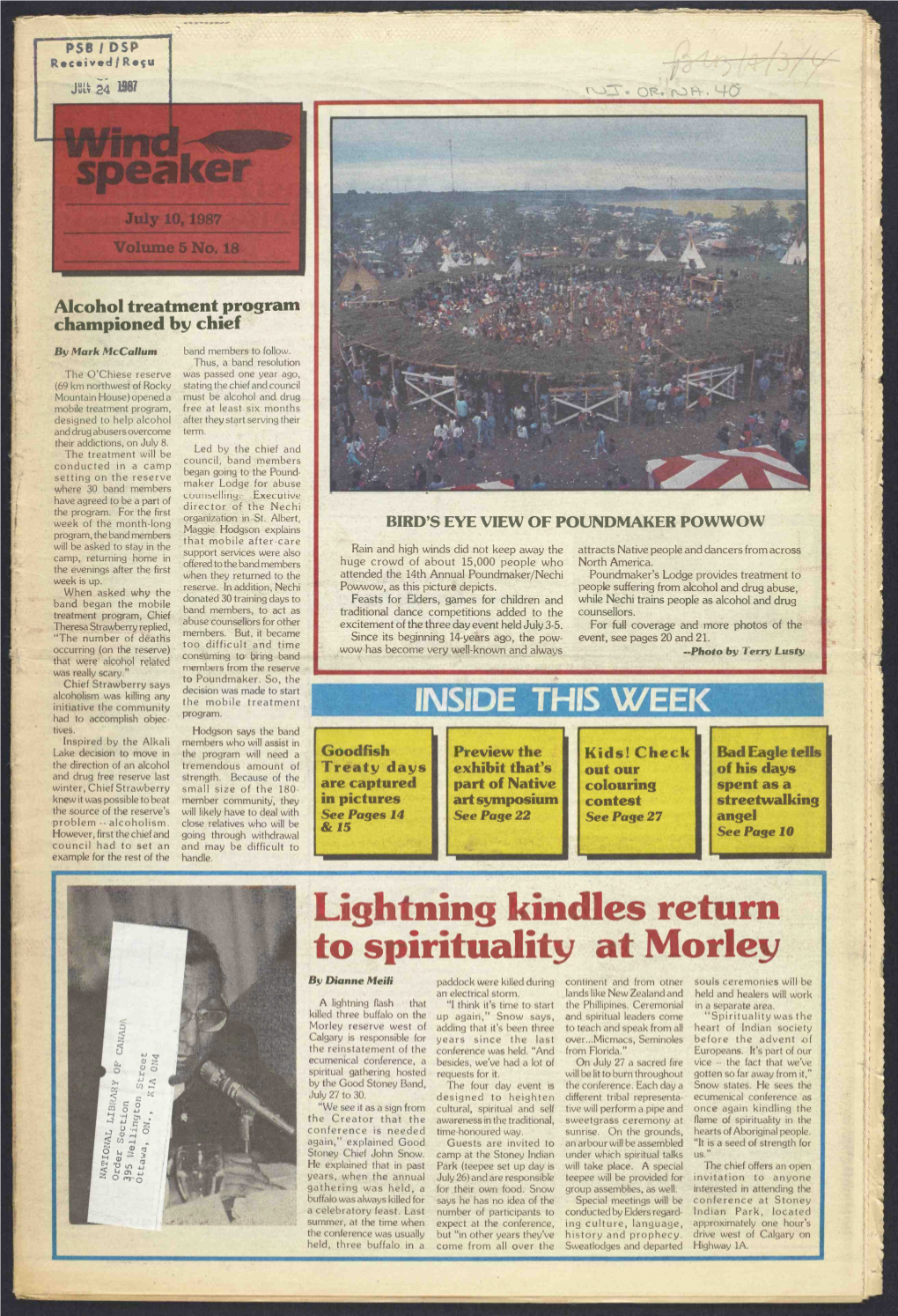 Windspeaker July 10, 1987