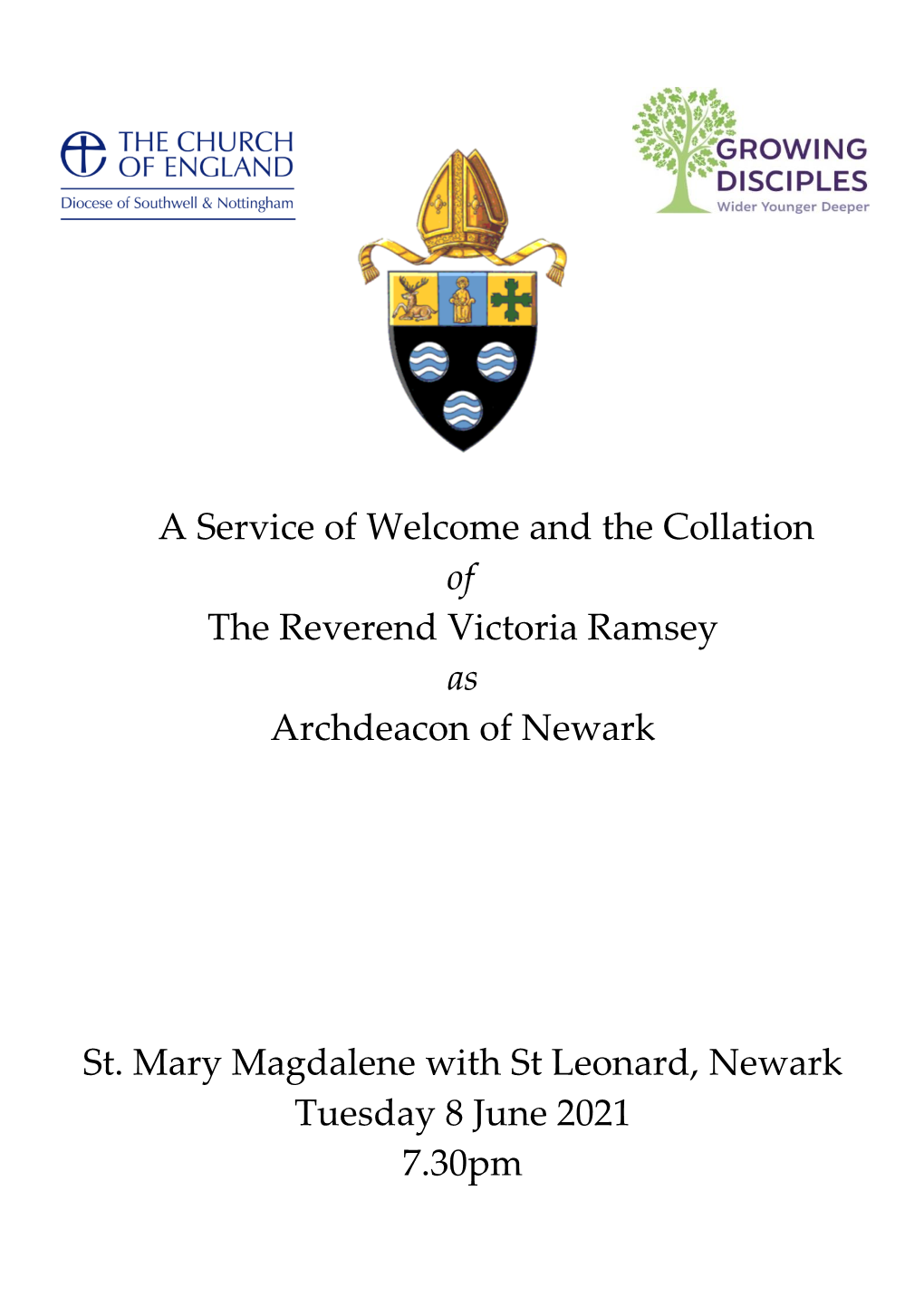 And Collation of Tors Ramsey As Archdeacon of Newark