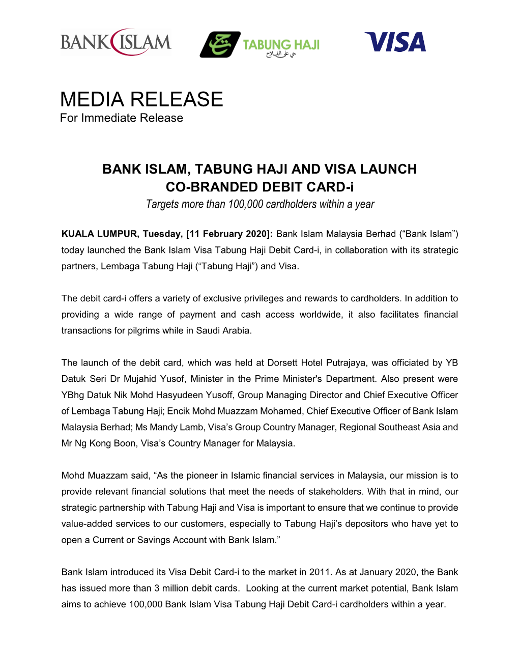 Media Release