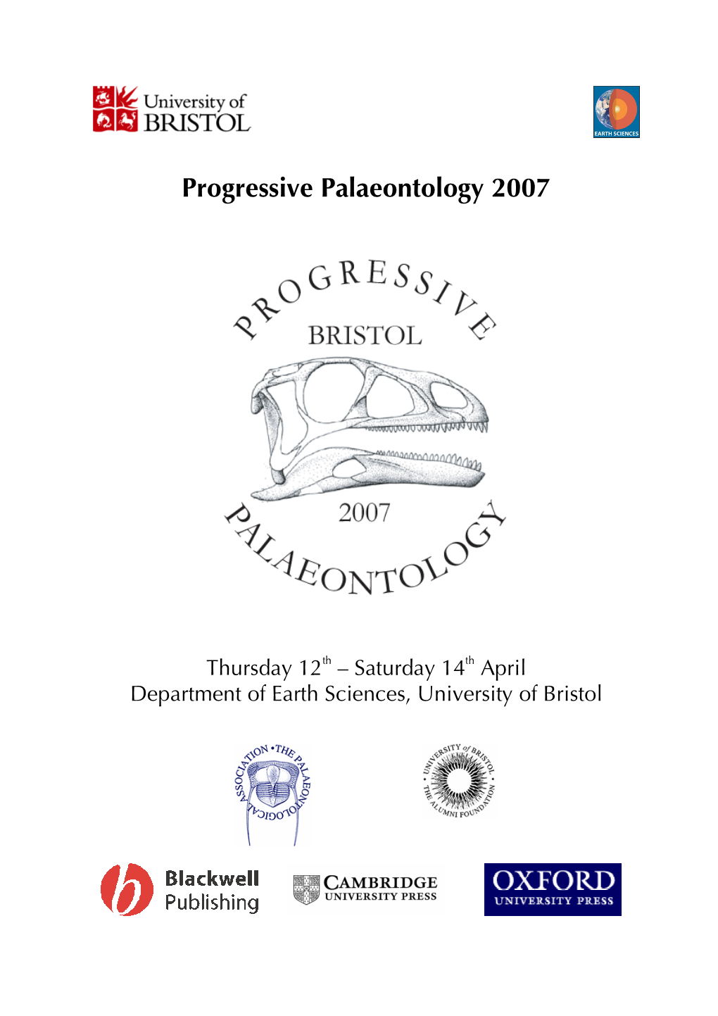 Progressive Palaeontology 2007