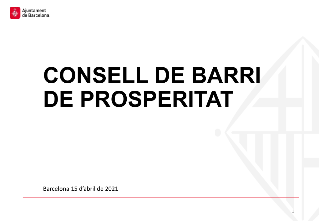 Consell De Barri De Prosperitat