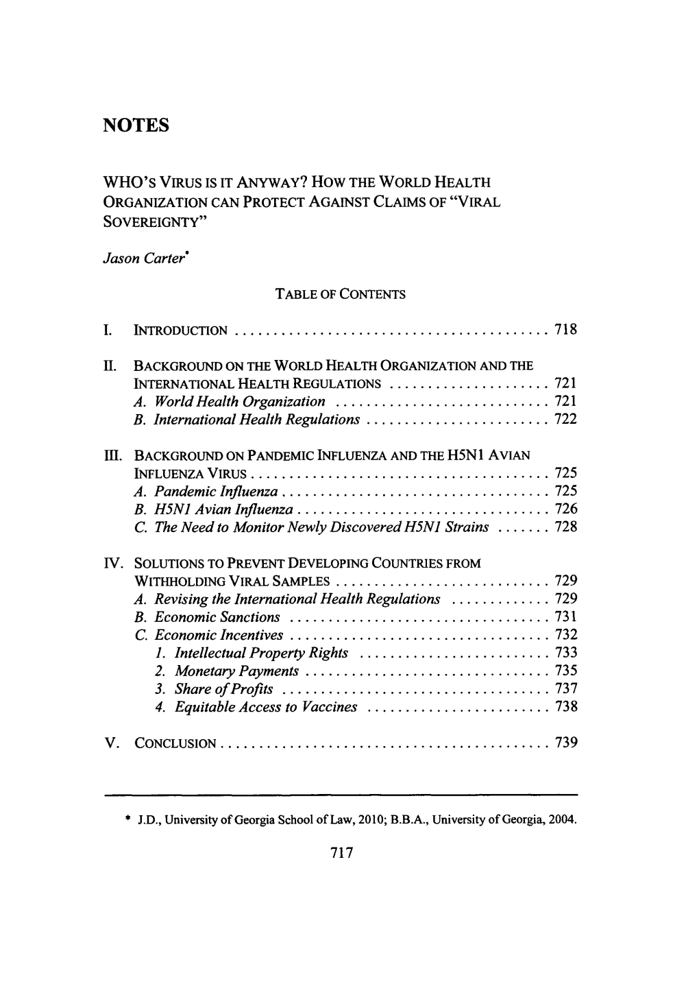 WHO's VIRUS IS IT ANYWAY? How the WORLD HEALTH ORGANIZATION CAN PROTECT AGAINST CLAIMS of 