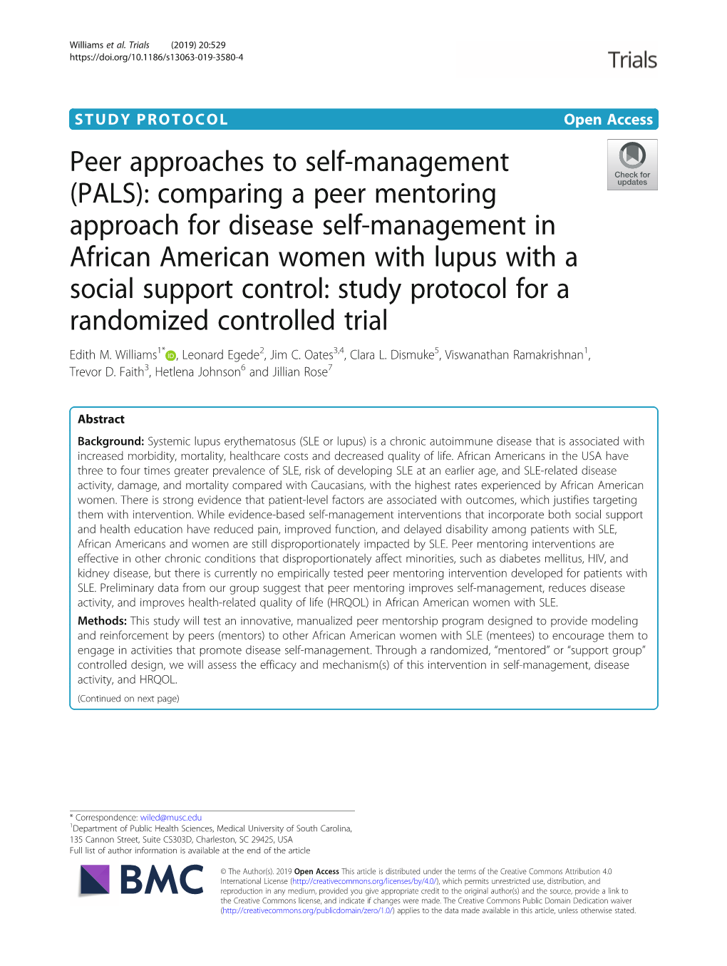 Comparing a Peer Mentoring Approach for Disease Self-Management In