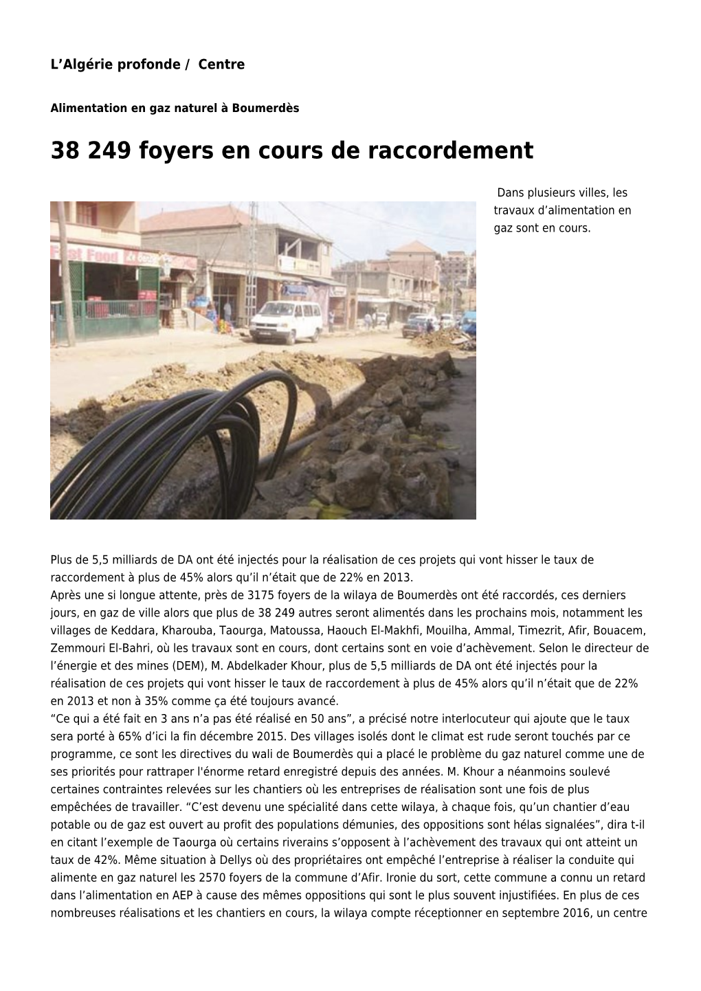 38 249 Foyers En Cours De Raccordement