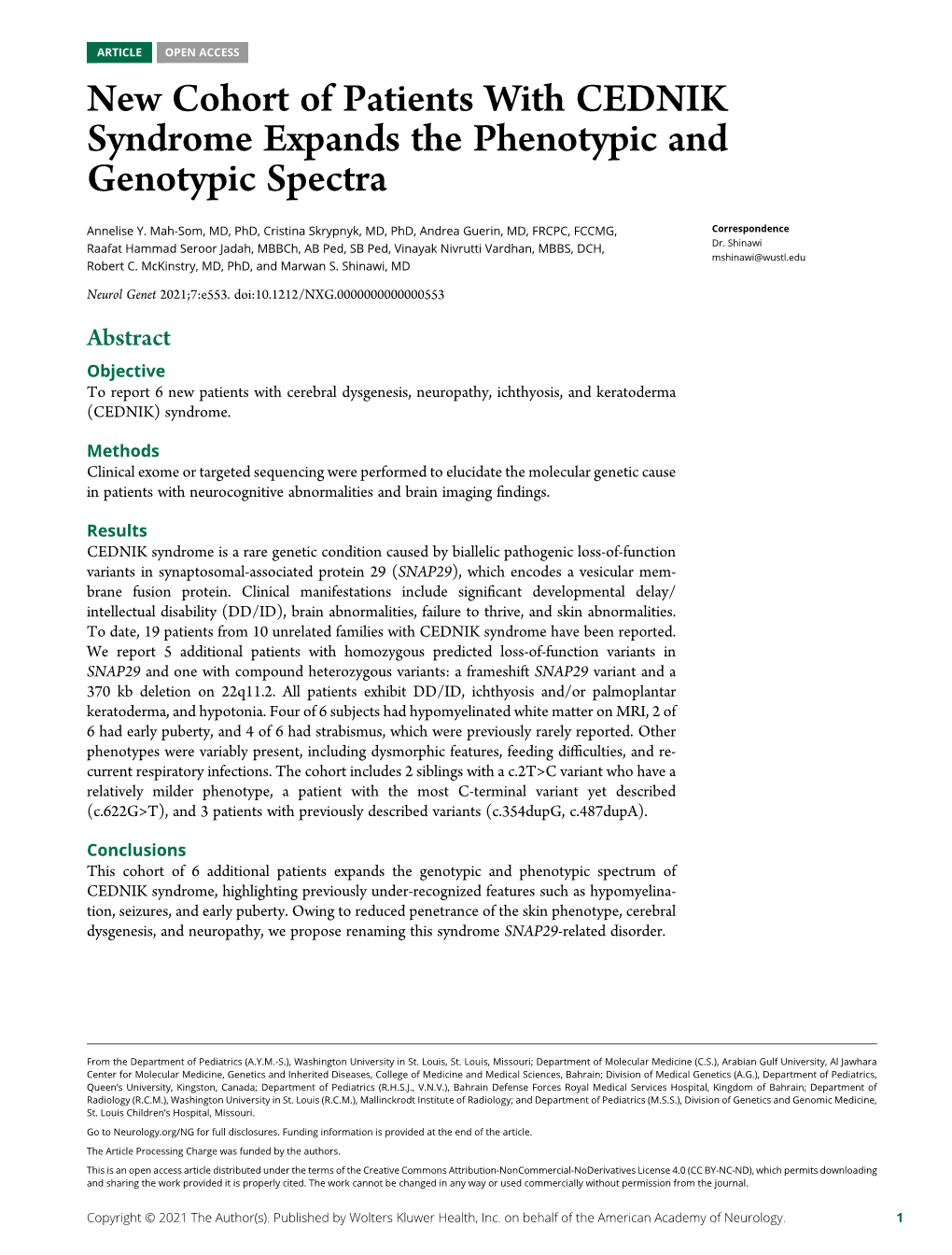 New Cohort of Patients with CEDNIK Syndrome Expands the Phenotypic and Genotypic Spectra