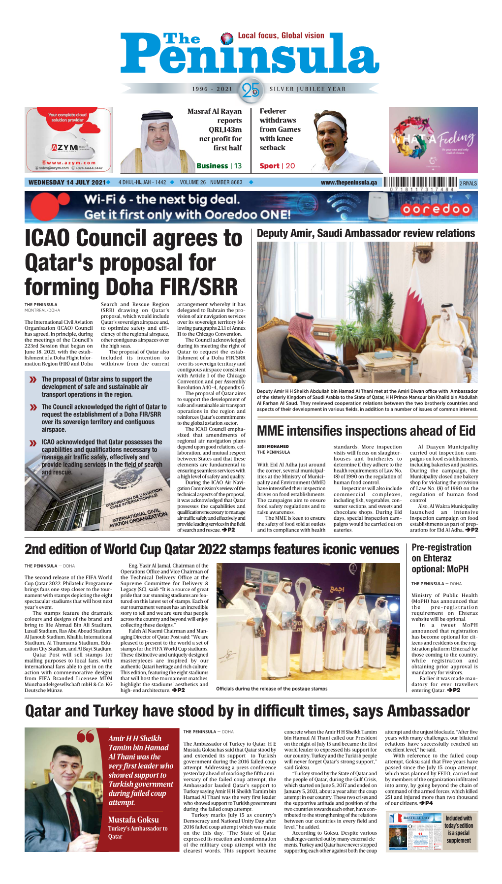 ICAO Council Agrees to Qatar's Proposal for Forming Doha FIR/SRR