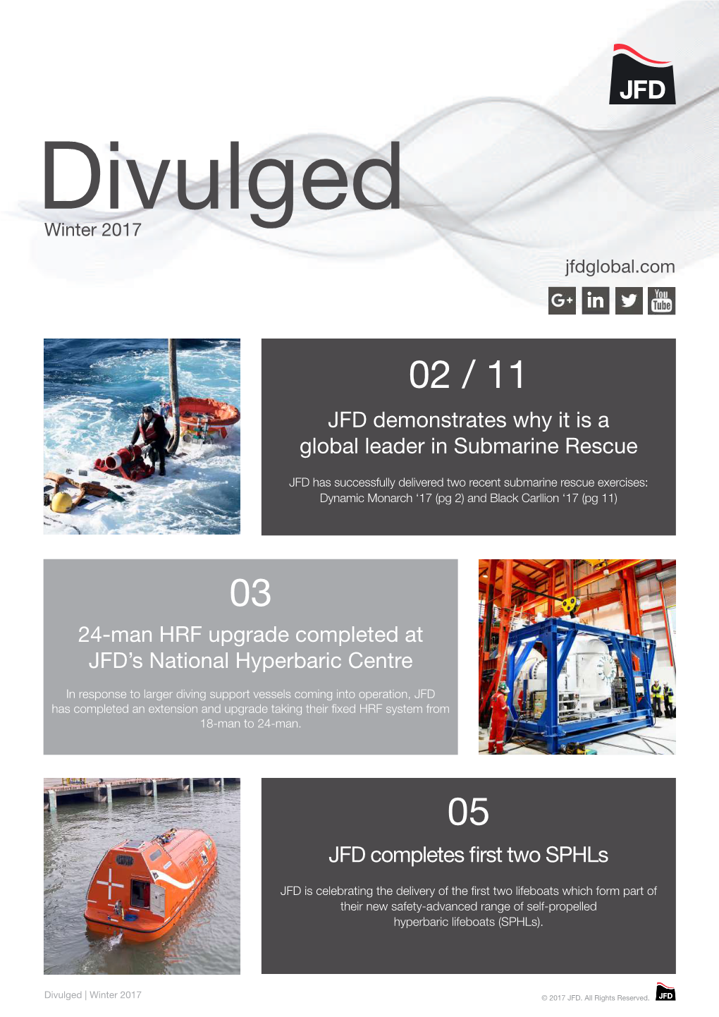 JFD Completes First Two Sphls JFD Demonstrates Why It Is a Global