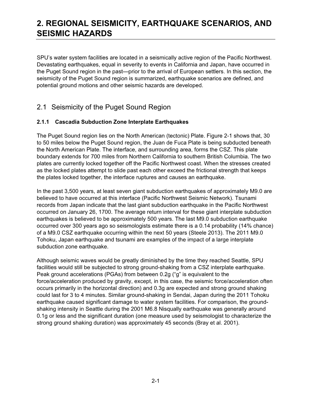 2. Regional Seismicity, Earthquake Scenarios, and Seismic Hazards