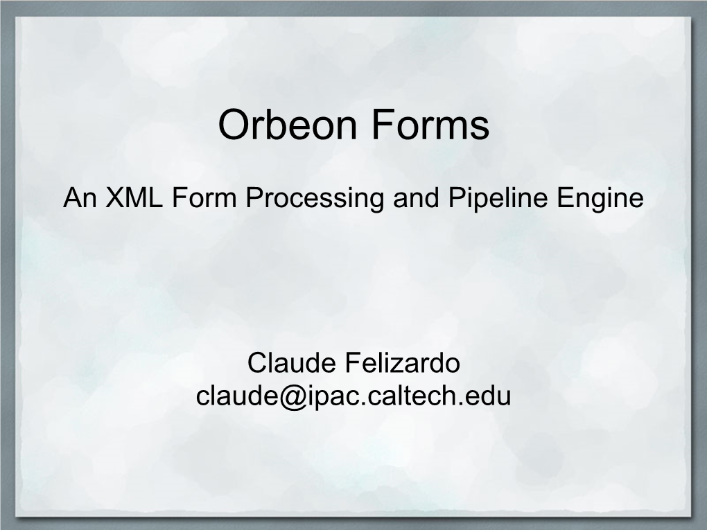 Orbeon Forms