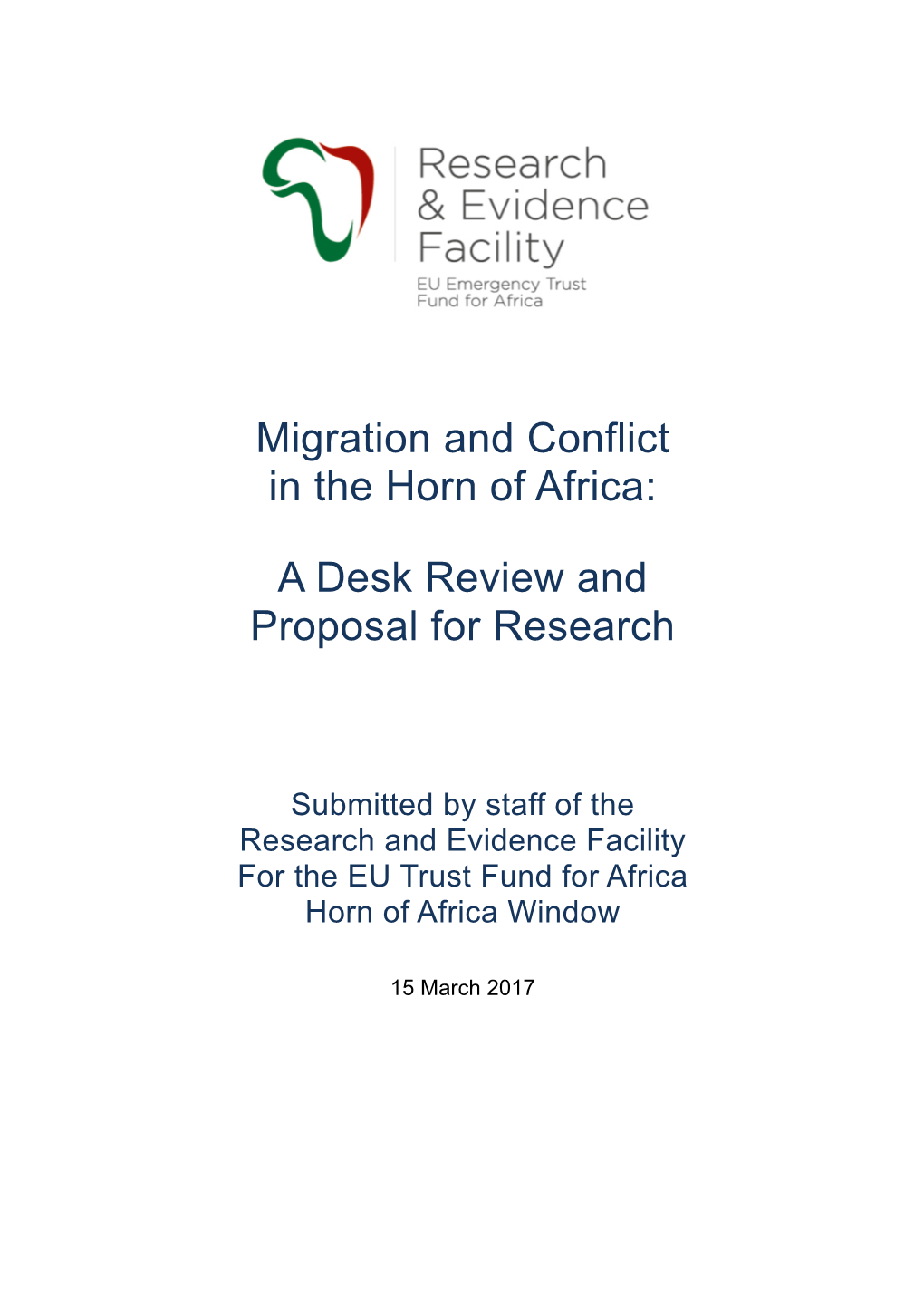 Migration and Conflict in the Horn of Africa