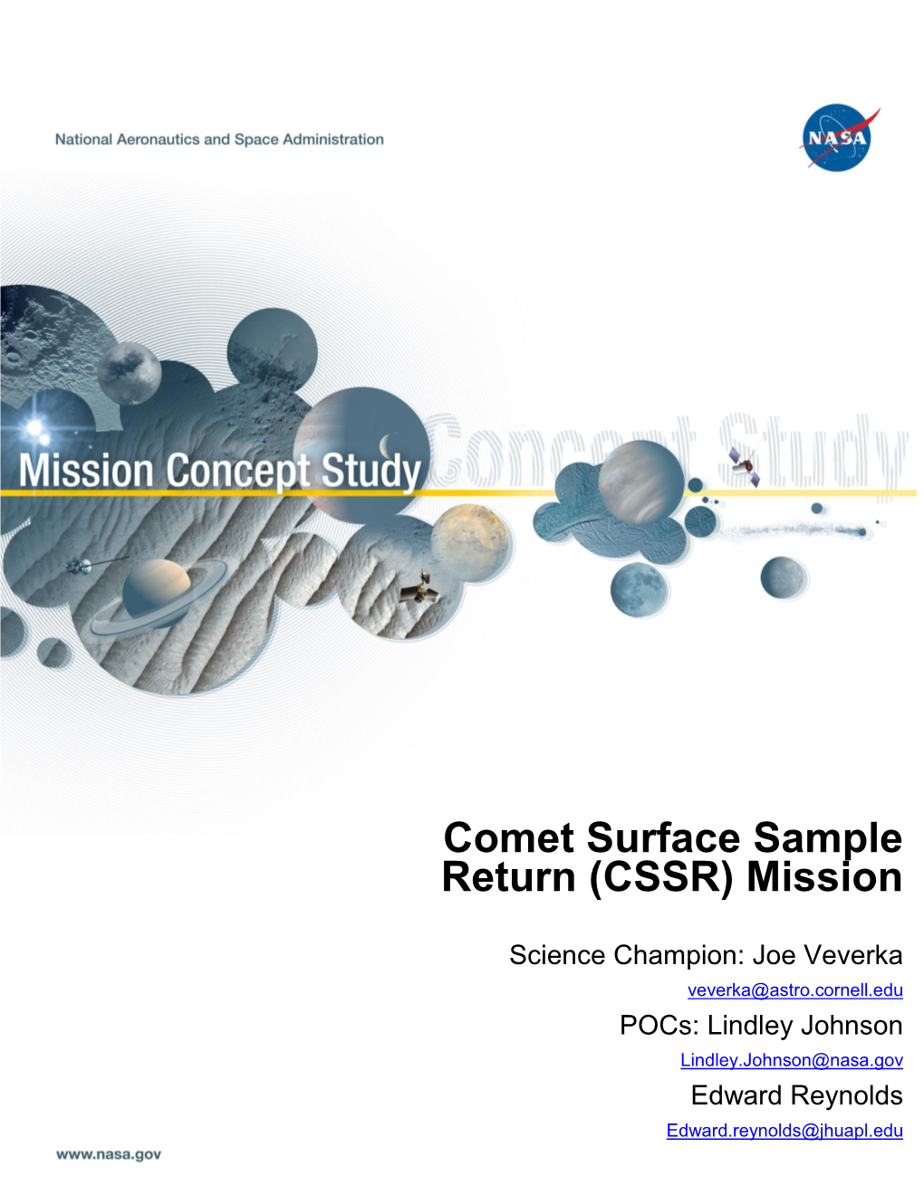 Comet Surface Sample Return (CSSR) Mission