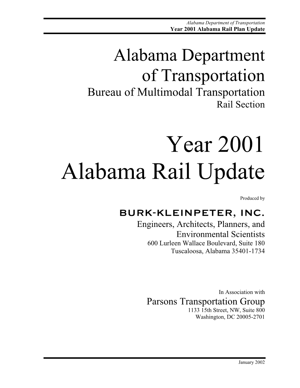 List of Alabama Railroads