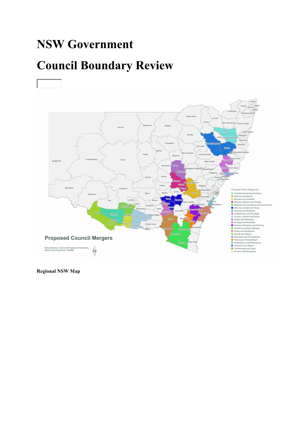 NSW Government Boundary Review