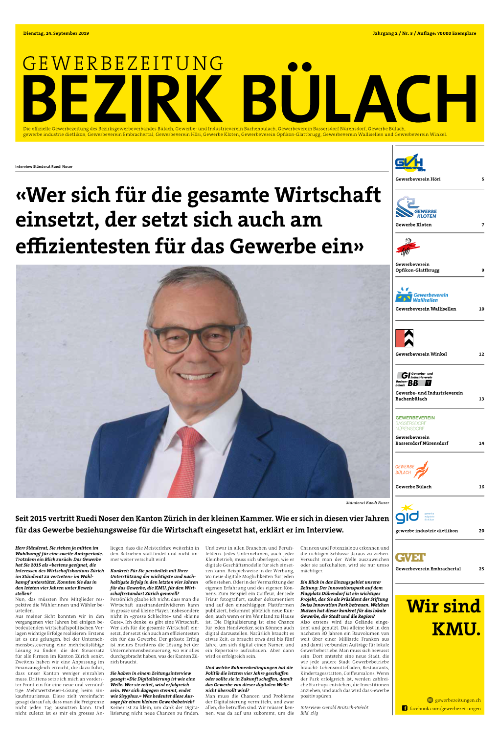 «Wer Sich Für Die Gesamte Wirtschaft Einsetzt, Der