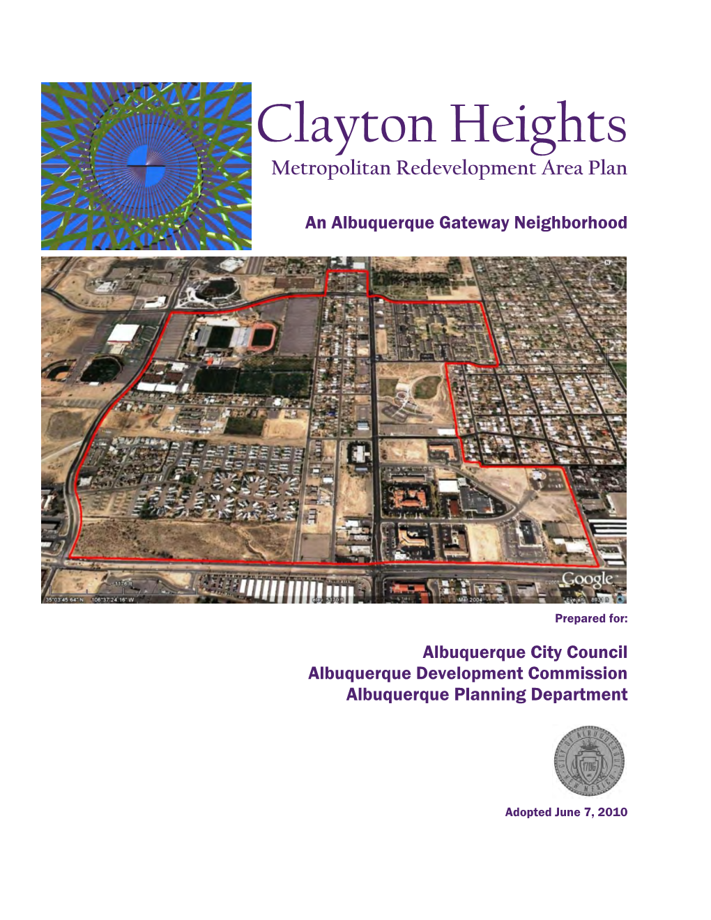 Clayton Heights Metropolitan Redevelopment Area Plan