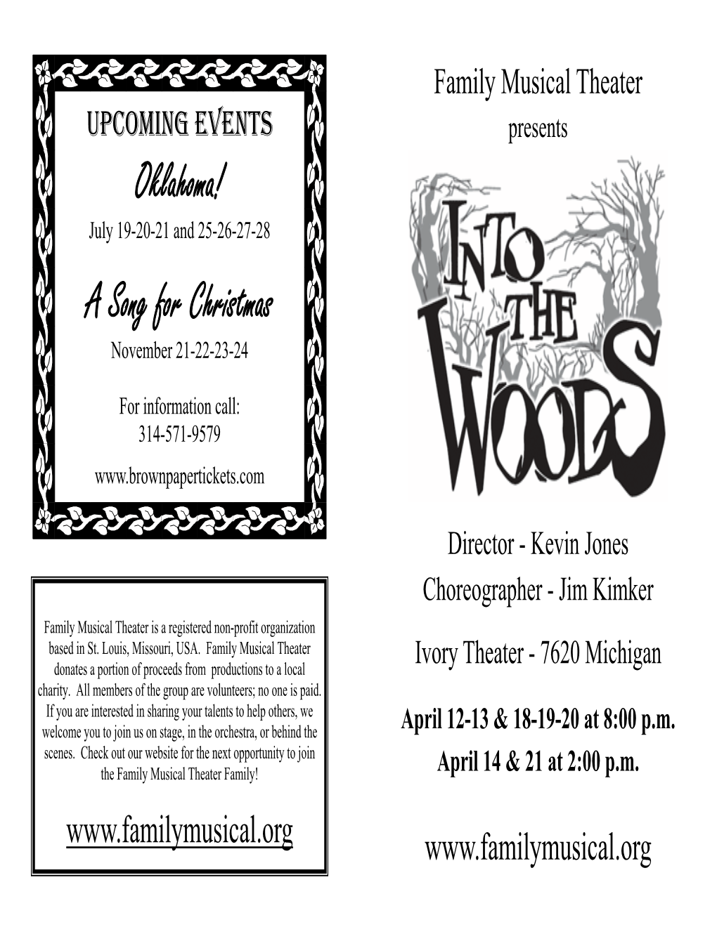 Into the Woods Program.Pub