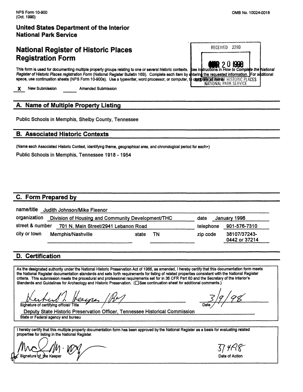 National Register of Historic Places Continuation Sheet