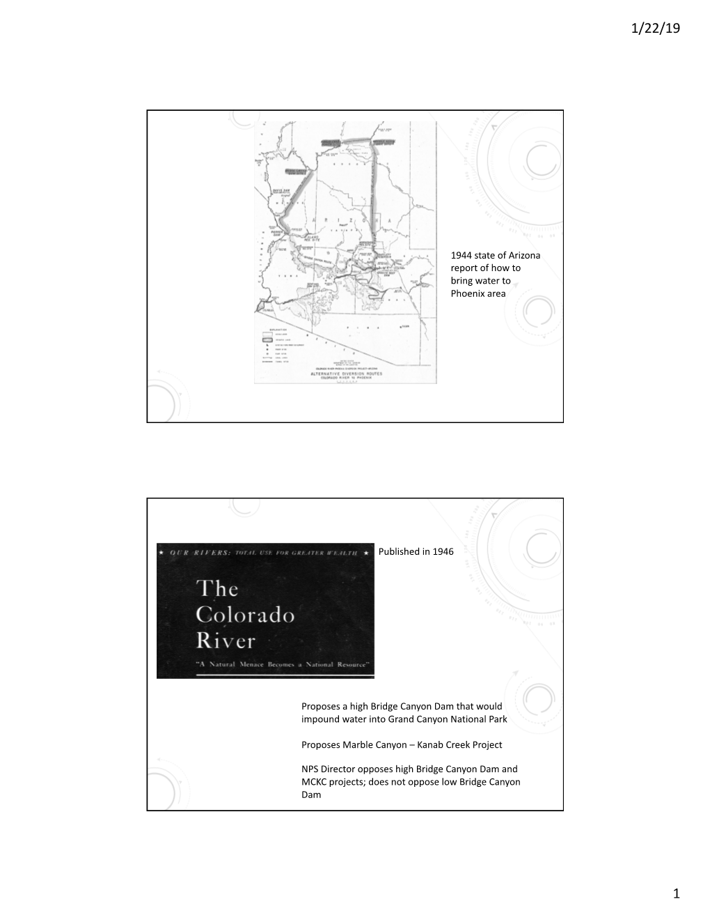 1944 State of Arizona Report of How to Bring Water to Phoenix Area