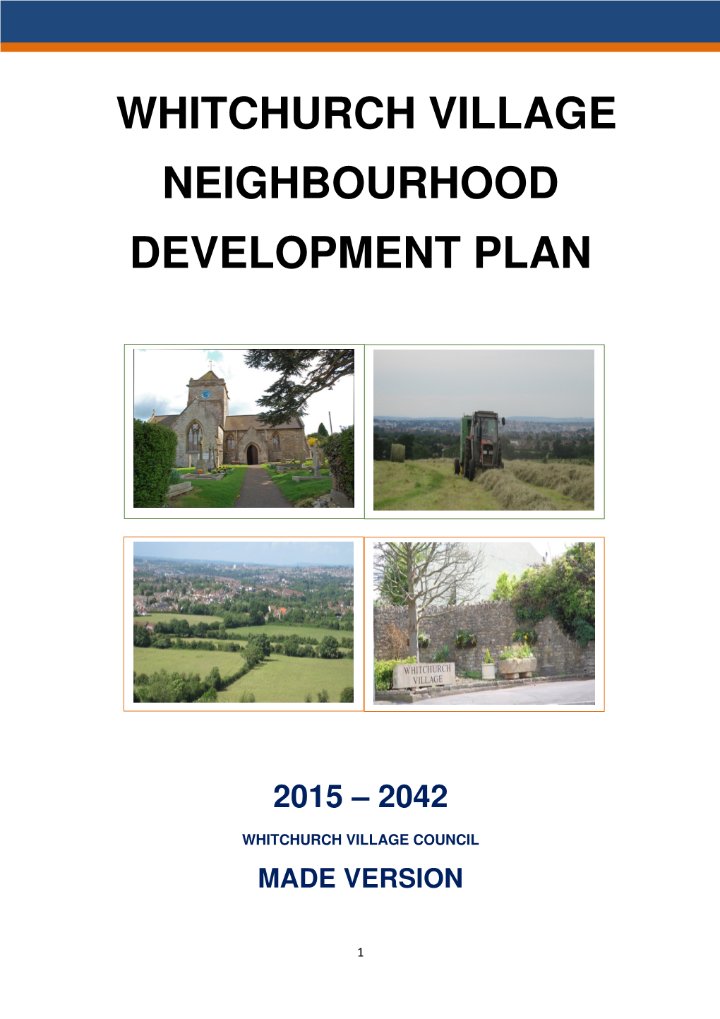 Whitchurch Village Neighbourhood Development Plan