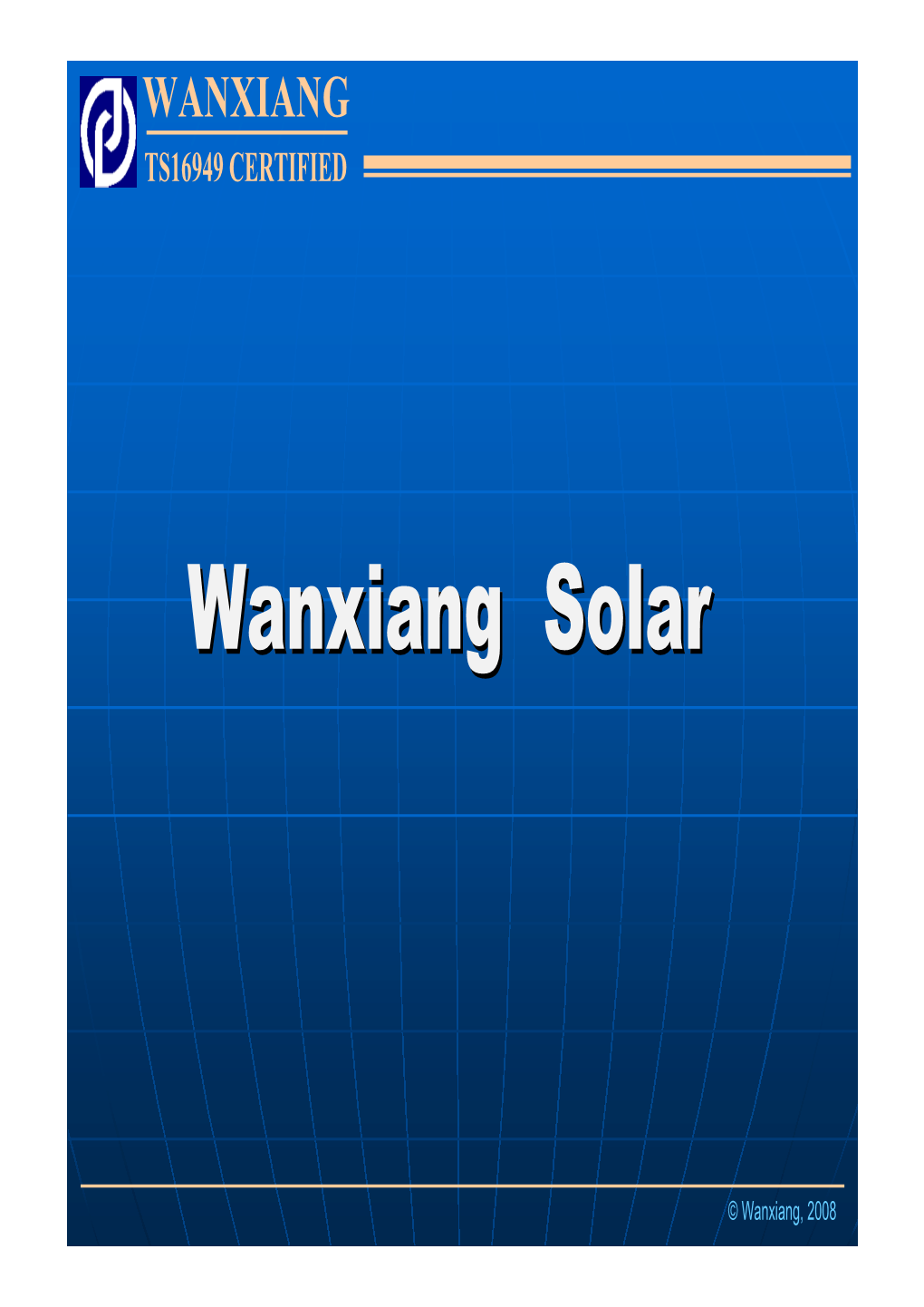 Wanxiang Solarsolar