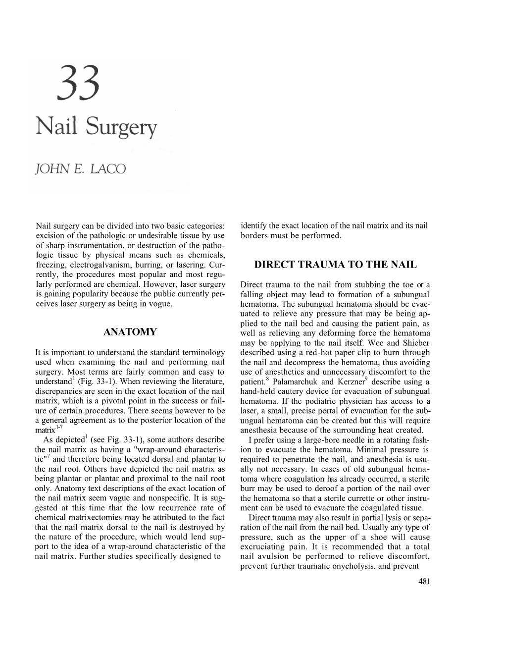 HV Chapter 33-Nail Surgery