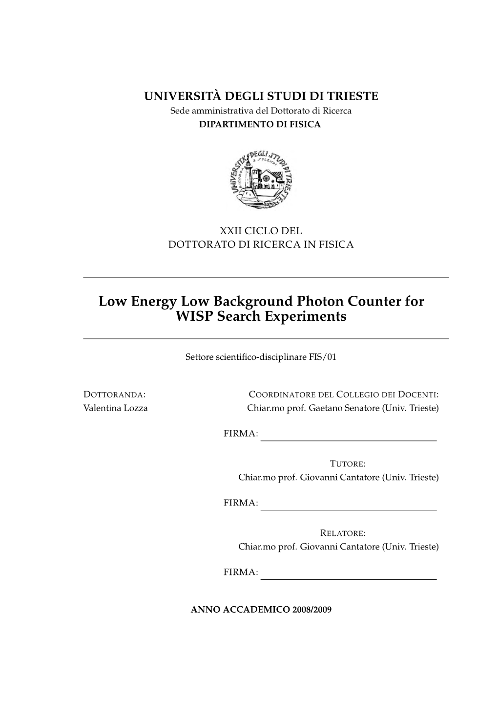 Low Energy Low Background Photon Counter for WISP Search Experiments