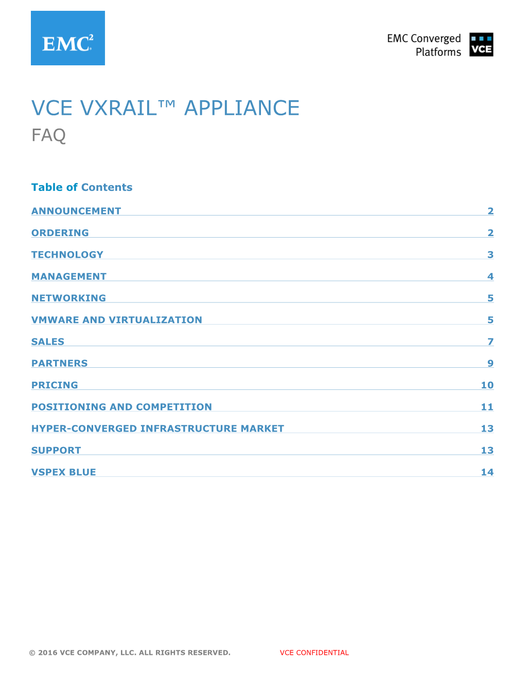 VCE Vxrail Appliances Be Orderable and Generally Available?