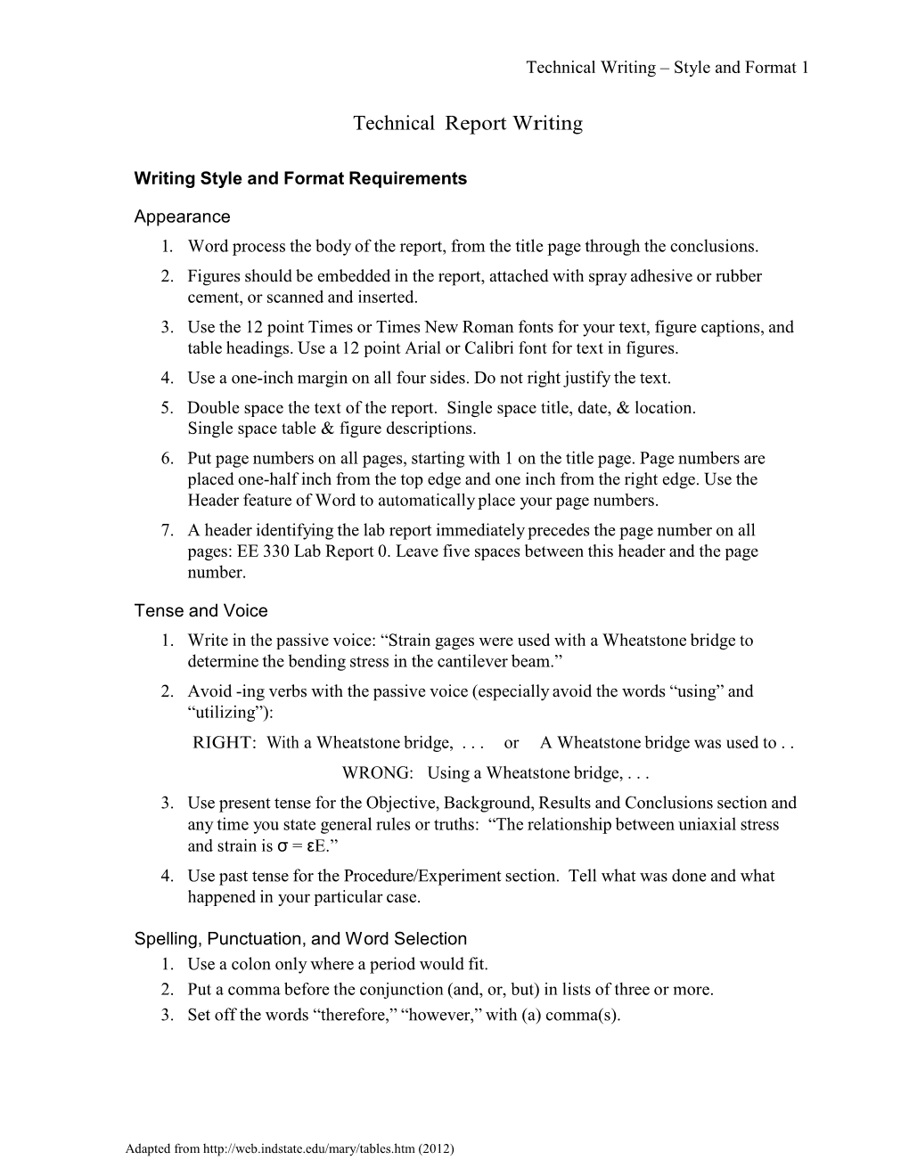 Technical Report Writing