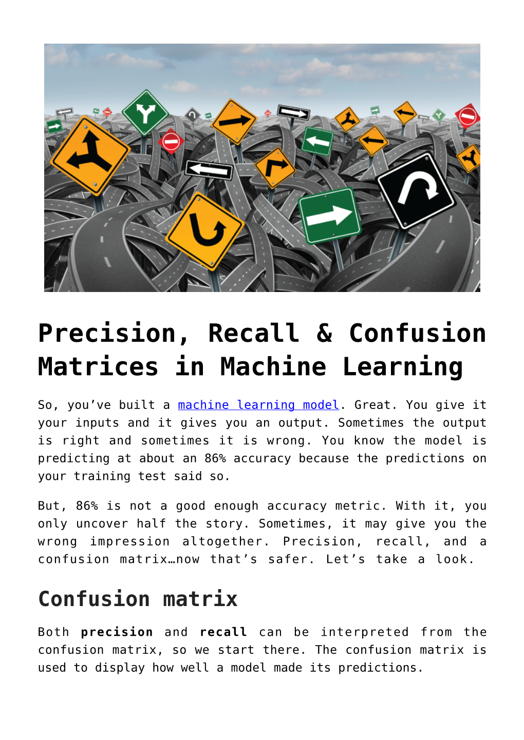 Precision, Recall & Confusion Matrices in Machine Learning