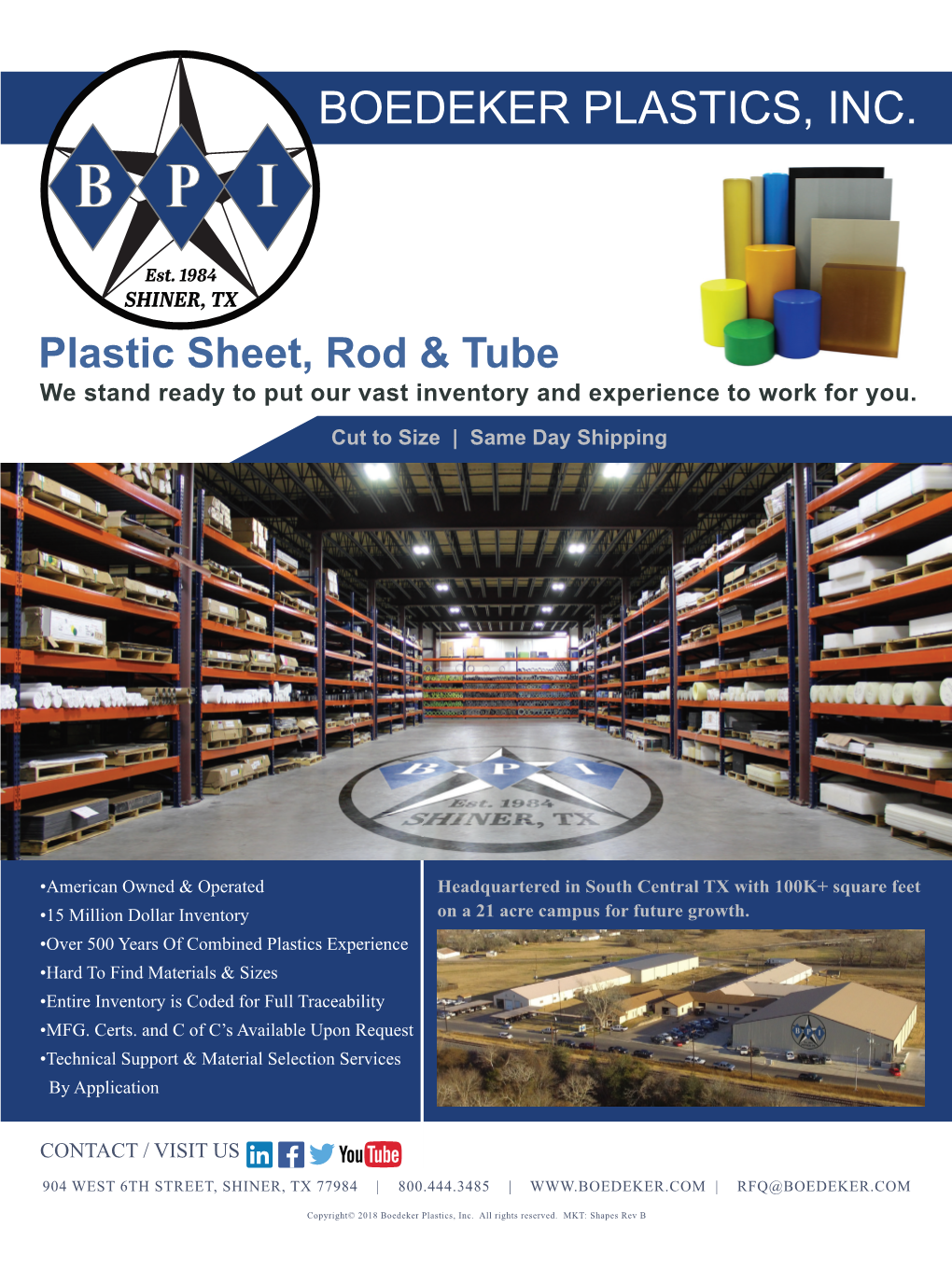 Boedeker Plastics, Inc. B P I