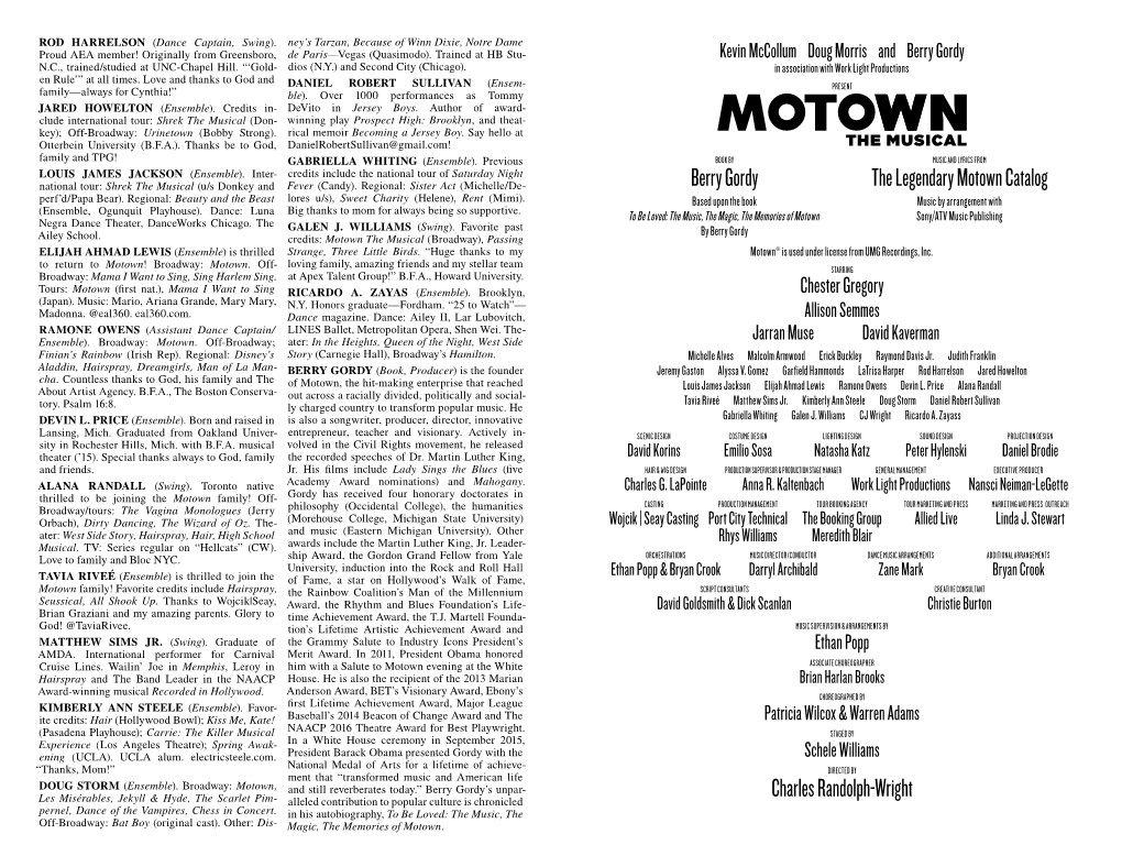 Berry Gordy the Legendary Motown Catalog Charles Randolph-Wright