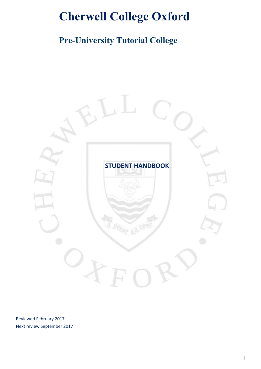 Cherwell College Oxford