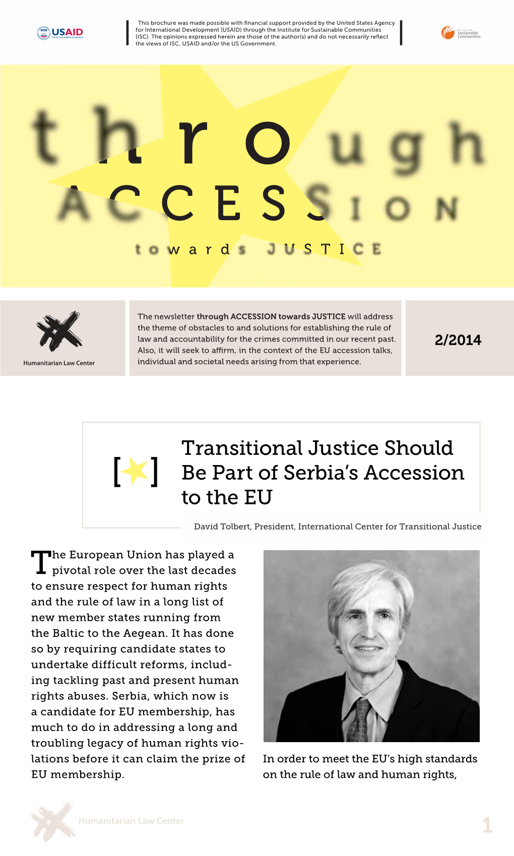 Transitional Justice Should Be Part of Serbia's Accession to the EU