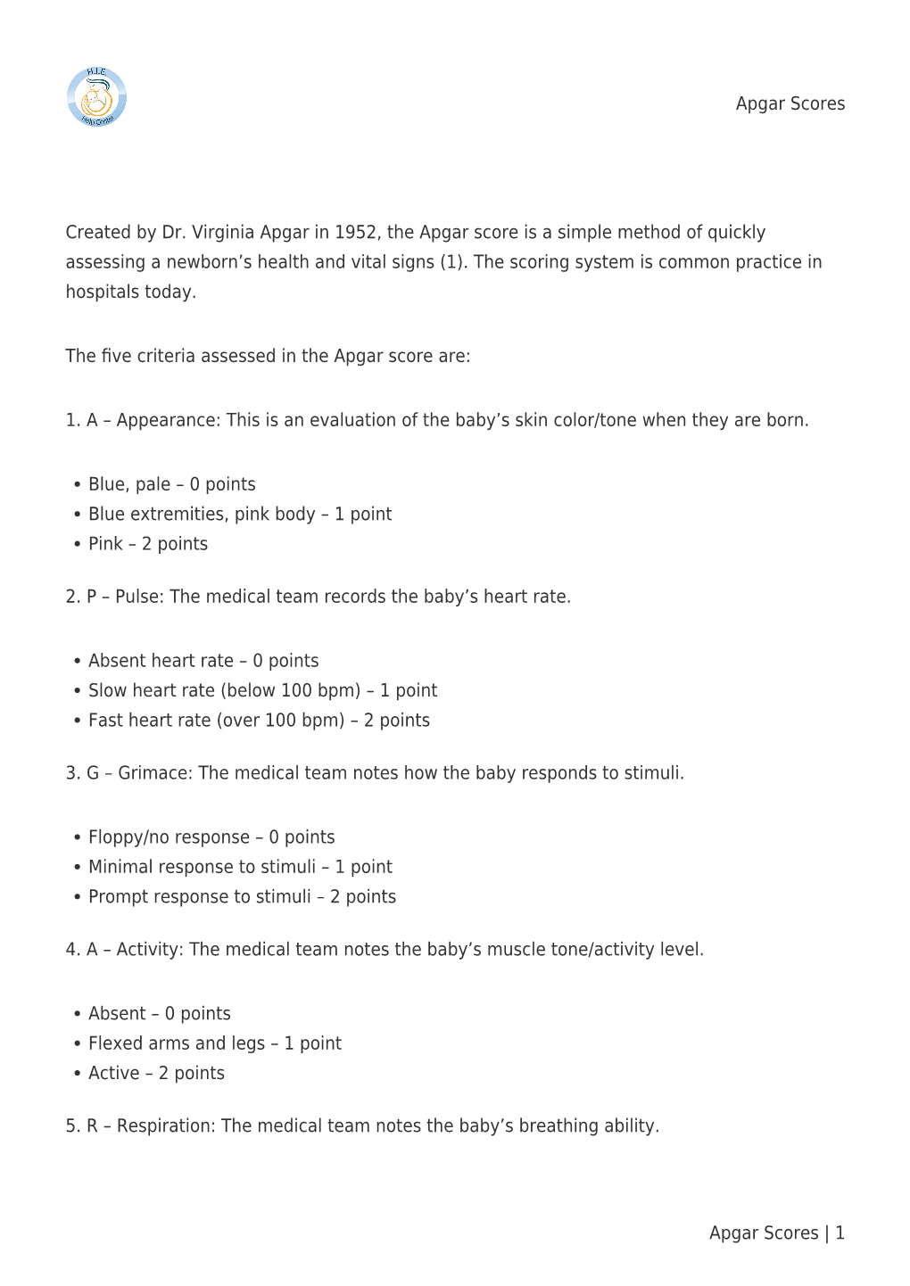 Apgar Scores