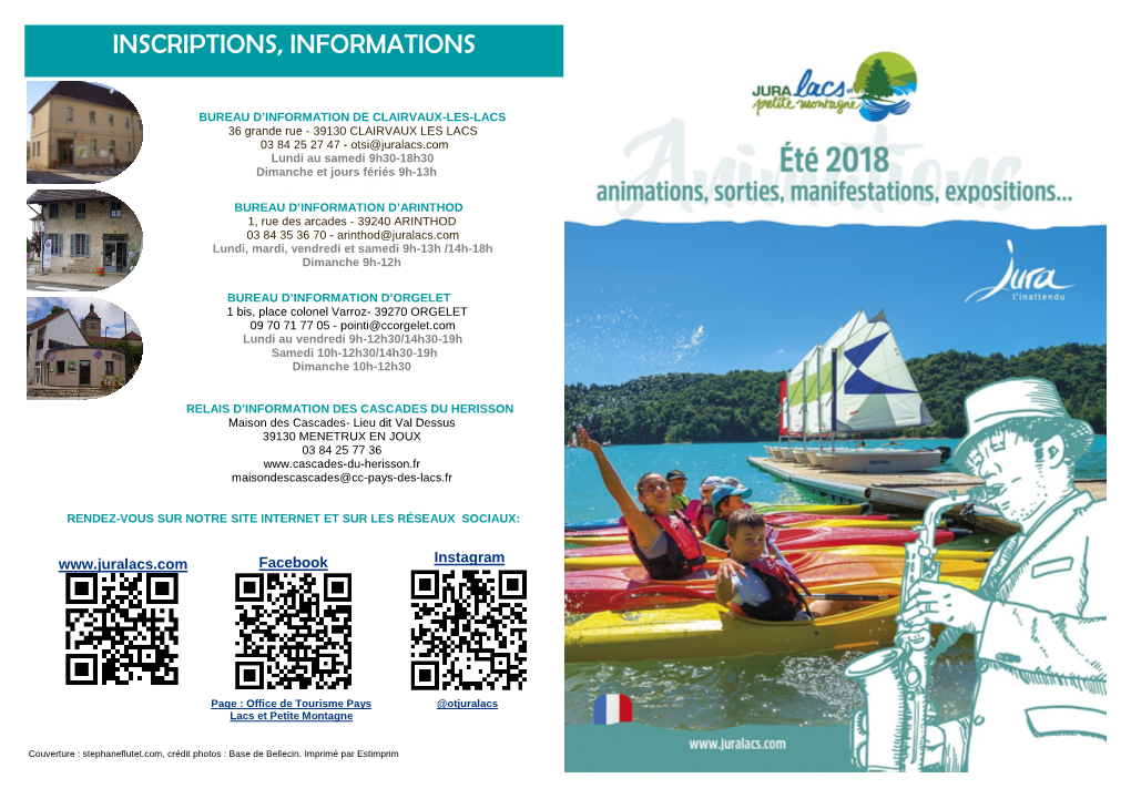 Inscriptions, Informations