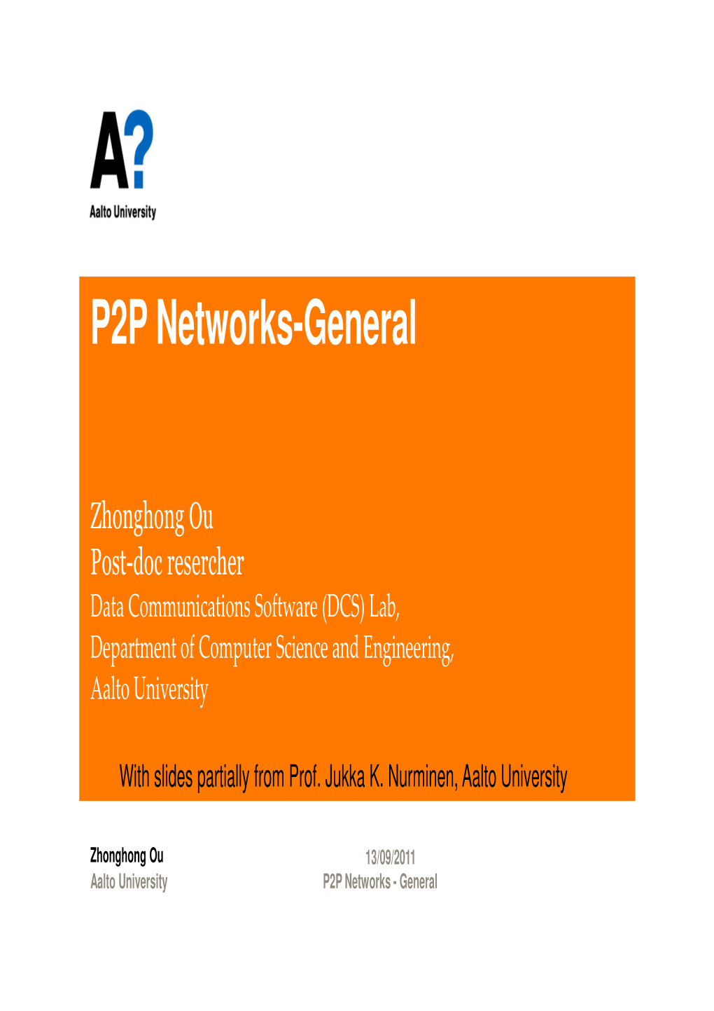 P2P Networks-General