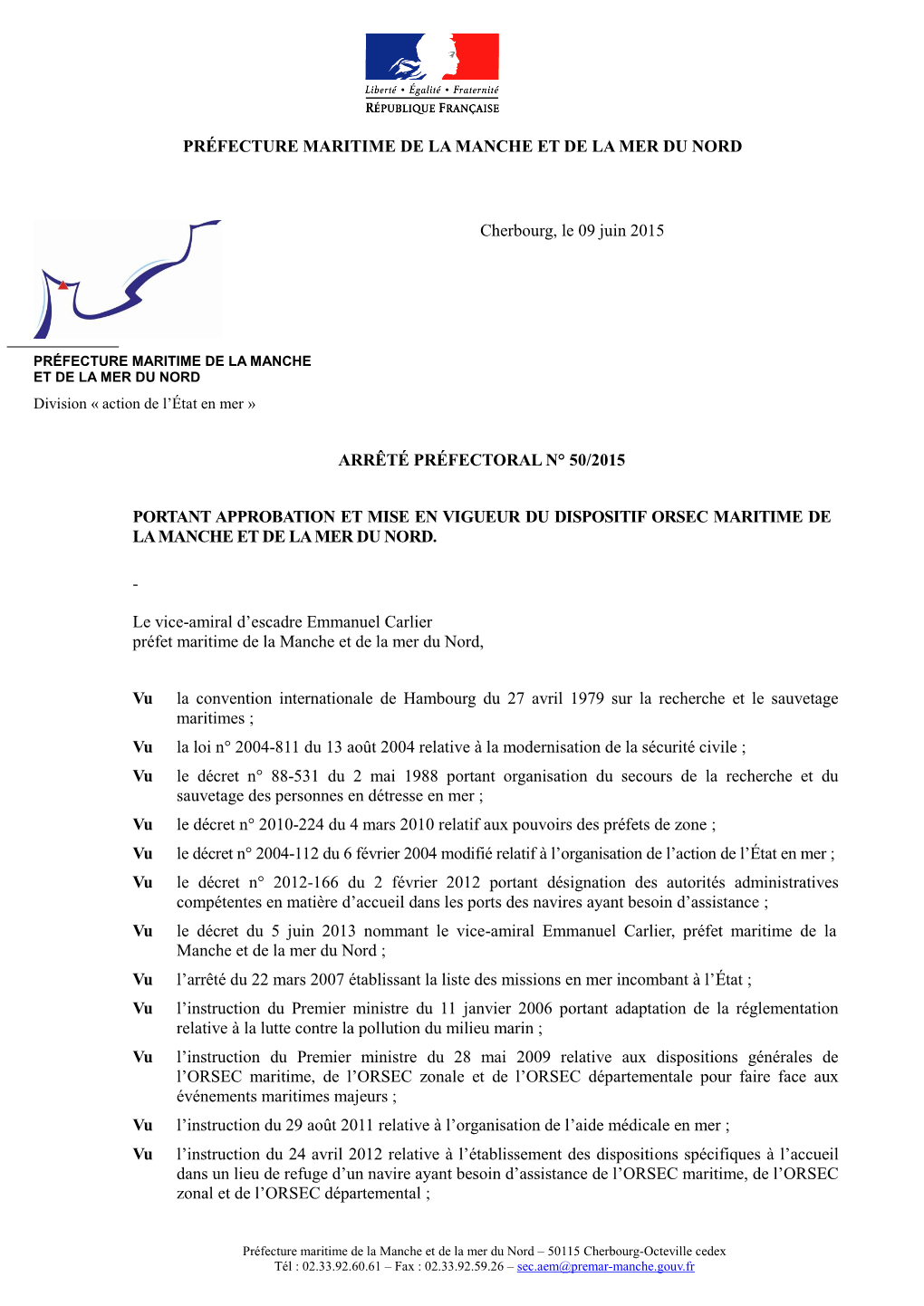 Préfecture Maritime De La Manche Et De La Mer Du Nord