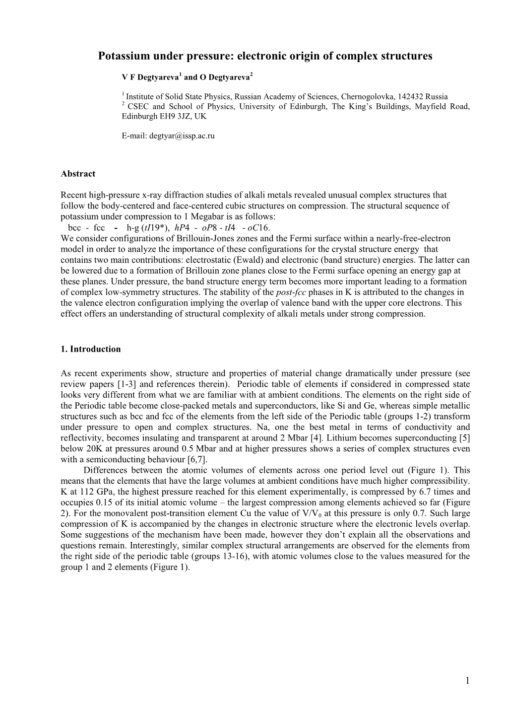 Potassium Under Pressure: Electronic Origin of Complex Structures