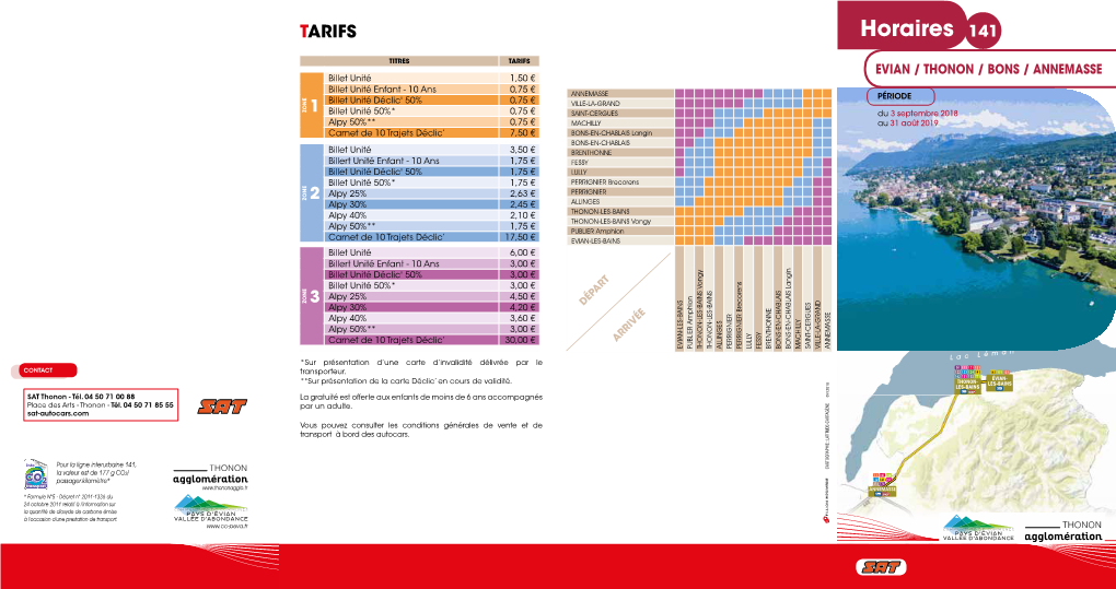 Horaires 141