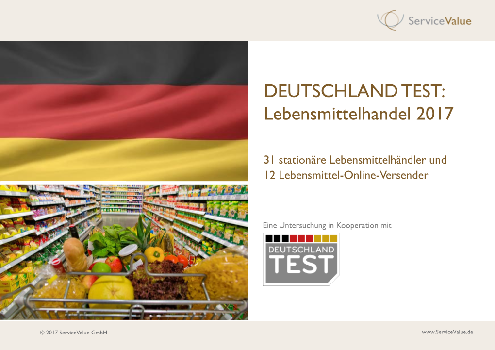 Studienflyer Deutschland Test Lebensmittelhandel 2017